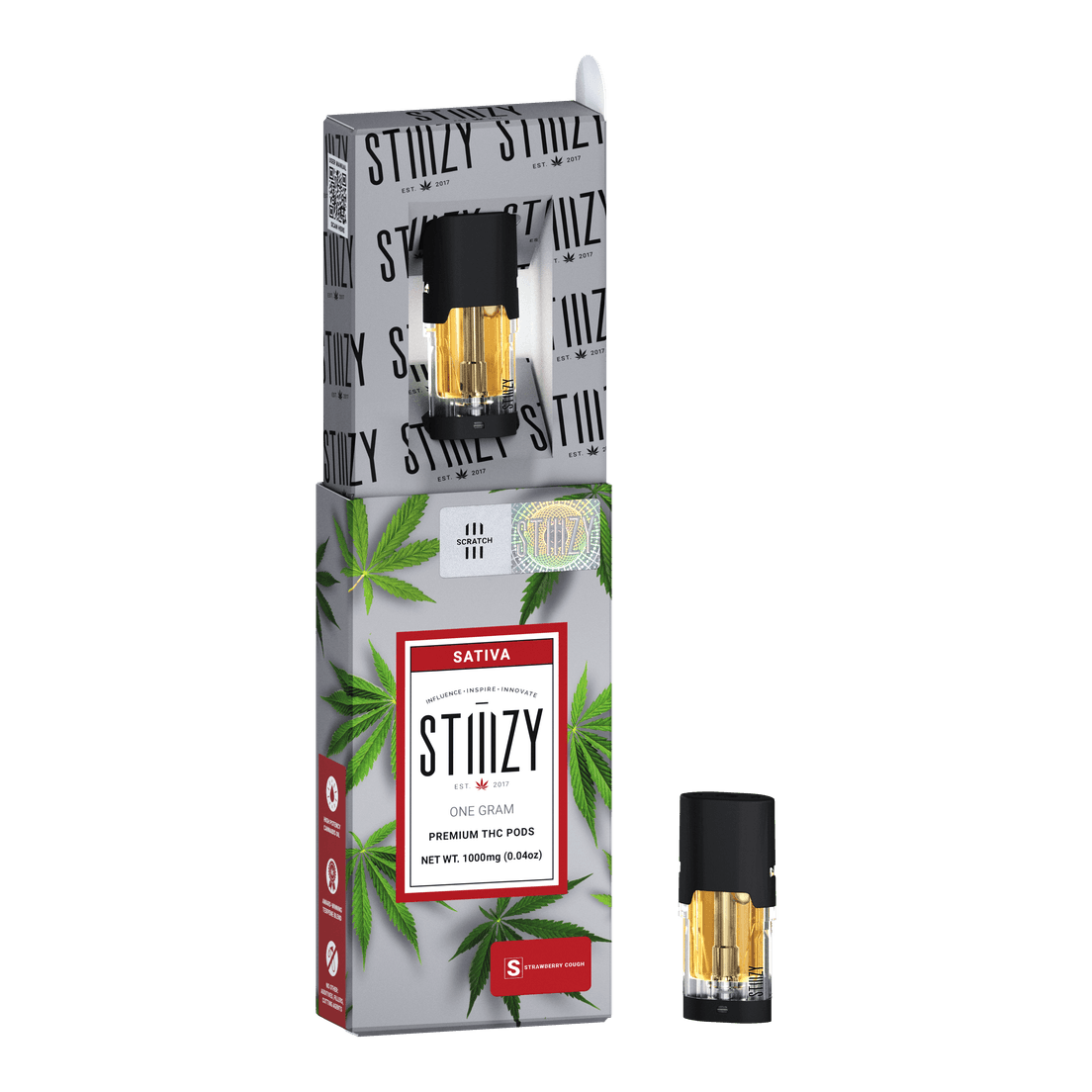 STIIIZY Strawberry Cough 1g Pod 82%